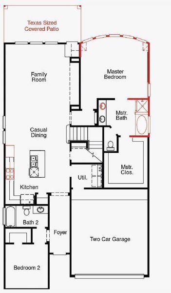 2D floor plan layout of this home in , Porter, TX (Image 3).