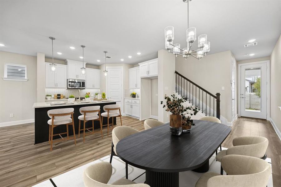Furnished interior view inside a new home in Painted Tree Woodland West – Cottages, McKinney (Image 10).