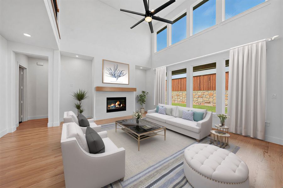 Furnished interior view inside a new home in Custer Ridge Estates, Allen (Image 16).