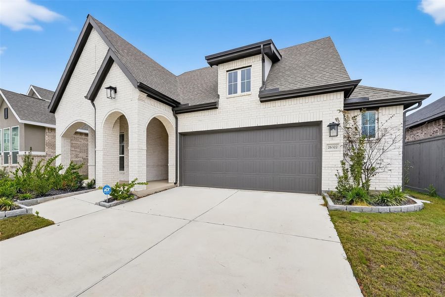 Front exterior of a new home in Jubilee, Hockley, TX, highlighting curb appeal (Image 27).