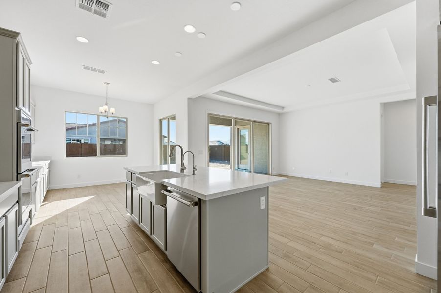 Furnished interior view inside a new home in Ellsworth Ranch, Queen Creek (Image 11).
