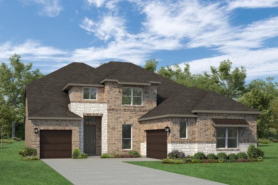 Representative exterior photo of a completed home built from the Edward- 70 ft Home Site by Rockwell Homes in Nelson Lake Estates, Rockwall, TX (Image 34). Representative exterior photo of a completed home built from the Edward- 70 ft Home Site by Rockwell Homes in Nelson Lake Estates, Rockwall, TX (Image 34).