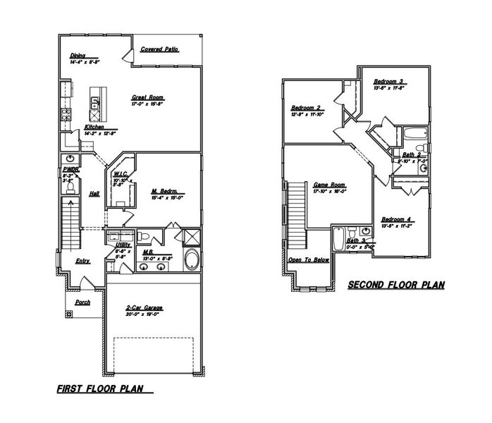 2D floor plan layout for the Plan 2360 by Cyrene Homes in La Segarra, Brookshire, TX (Image 3). 2D floor plan layout for the Plan 2360 by Cyrene Homes in La Segarra, Brookshire, TX (Image 3).