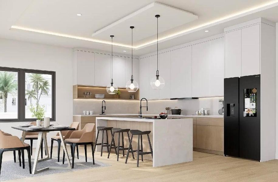 Furnished interior view inside a new home in , Delray Beach (Image 5).