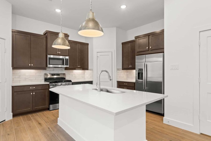 Furnished interior view inside a new home in Santa Rita Ranch, Liberty Hill (Image 17).