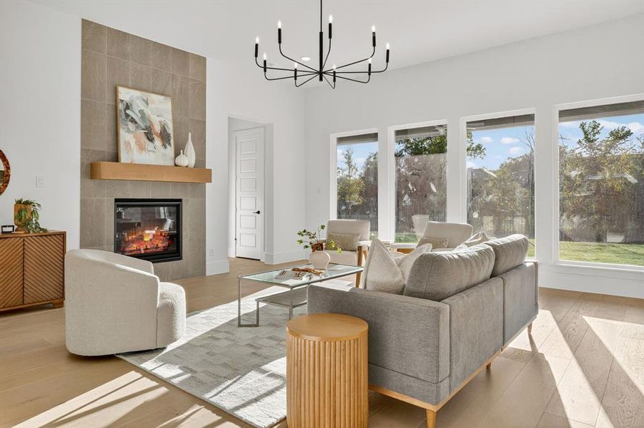 Furnished interior view inside a new home in The Grove, Fort Worth (Image 29).