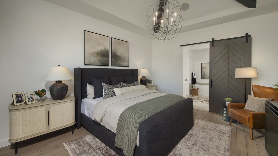 Furnished interior view inside a new home in Trinity Falls, McKinney (Image 39).