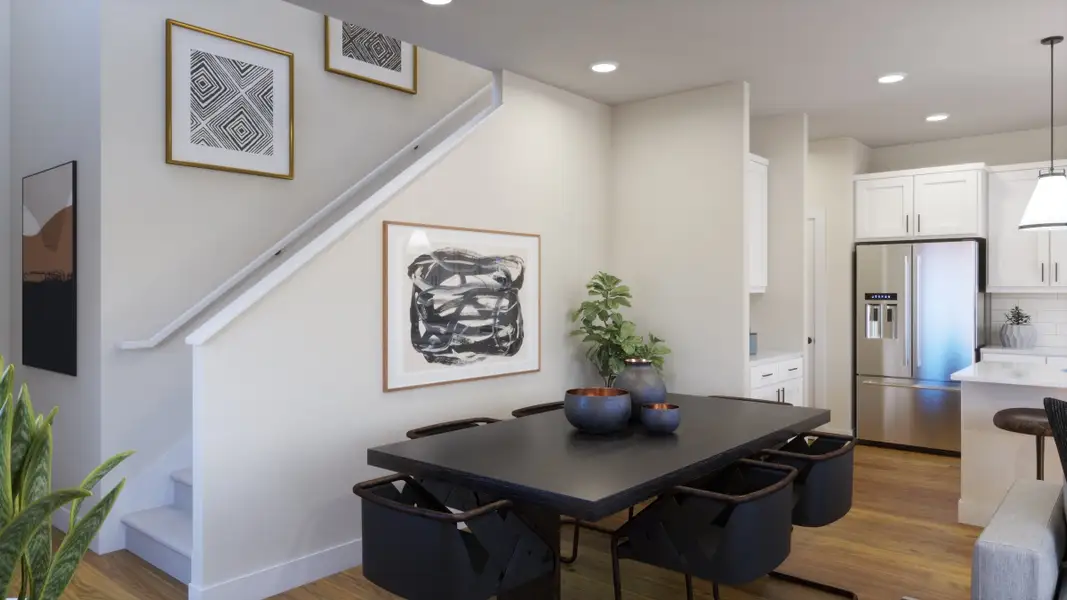 Furnished interior view inside a new home in Freedom at Anthem, Kyle (Image 4).