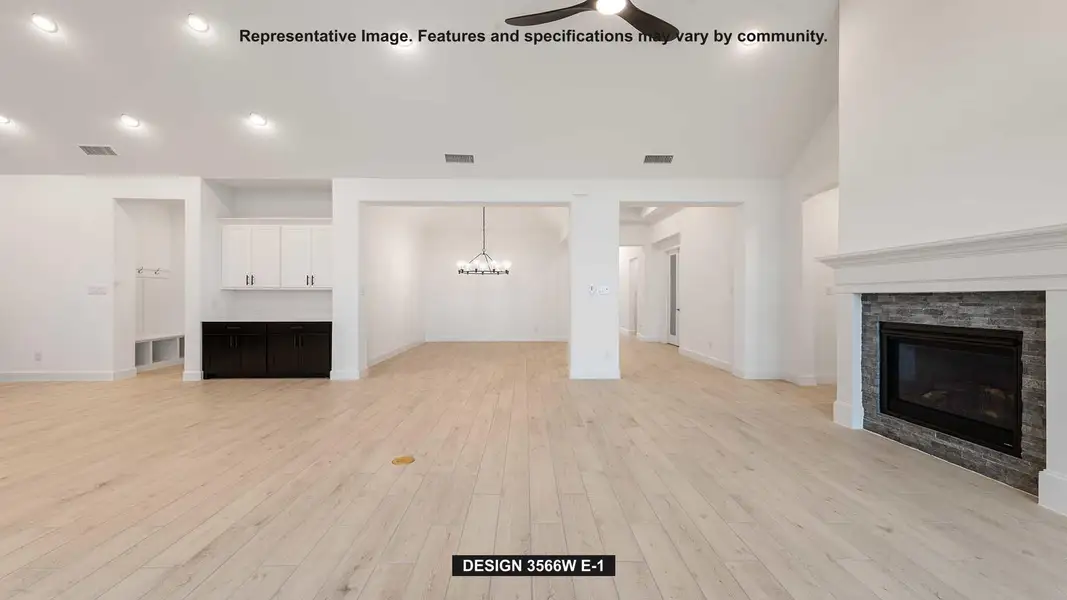 Spacious, unfurnished interior of a new home in Parkside on the River West, Georgetown (Image 4).