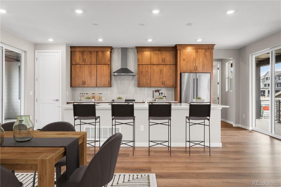 Furnished interior view inside a new home in Tribute at Lyric, Lone Tree (Image 10).