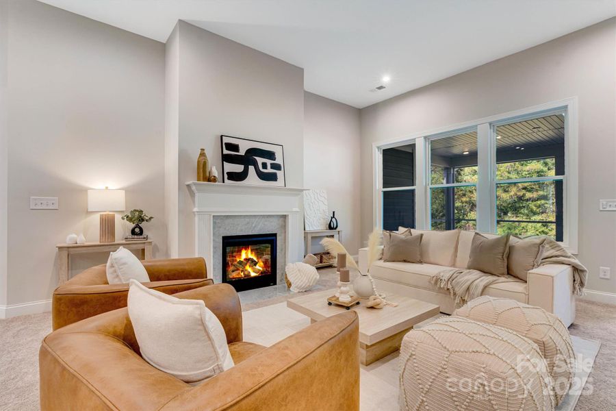 Furnished interior view inside a new home in , Charlotte (Image 31). Furnished interior view inside a new home in , Charlotte (Image 31).