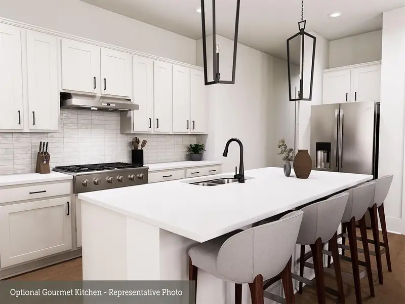 Furnished interior view inside a new home in The Highlands 40', Porter (Image 8).