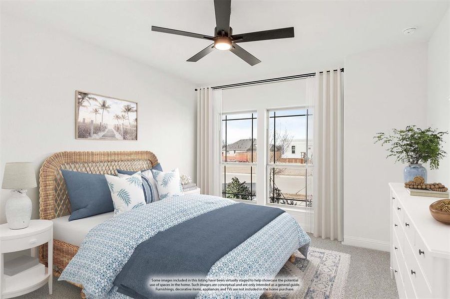 Furnished interior view inside a new home in Creekview Meadows, Pilot Point (Image 8).