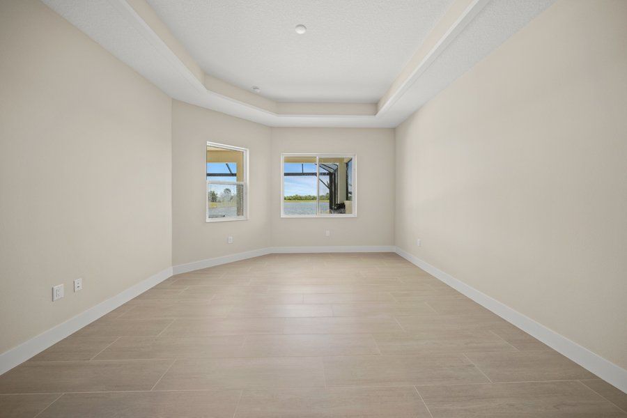 Representative unfurnished interior of a home built from the Weatherly by Homes by Towne in Palmera at Wellen Park, Venice (Image 9).