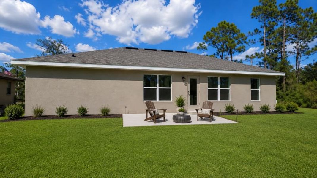 Exterior details and patio area of a home in North Port, North Port (Image 3).