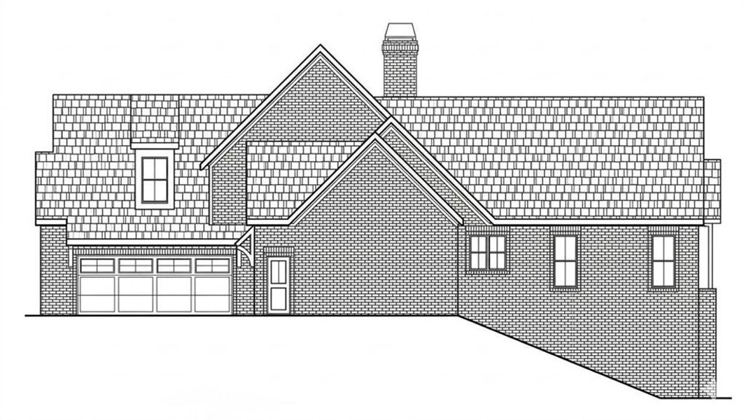 Exterior rendering of this home design in , Acworth, GA (Image 8).