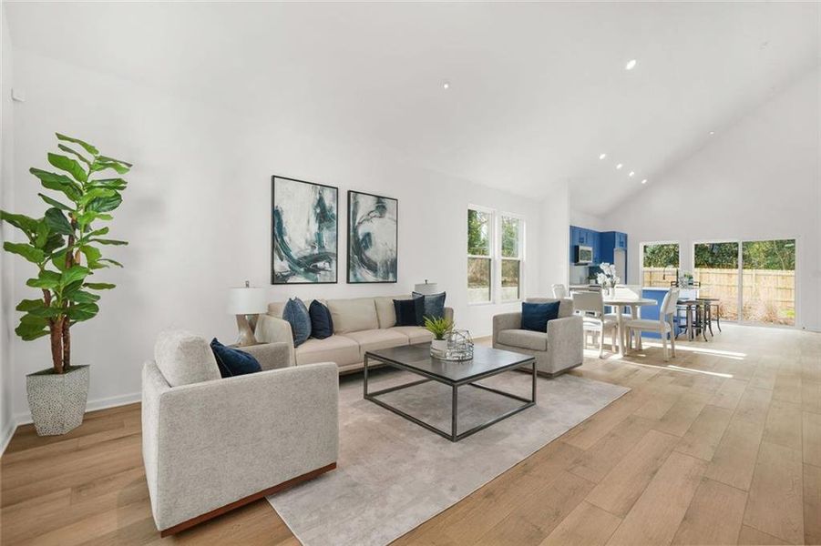 Furnished interior view inside a new home in , Atlanta (Image 5).