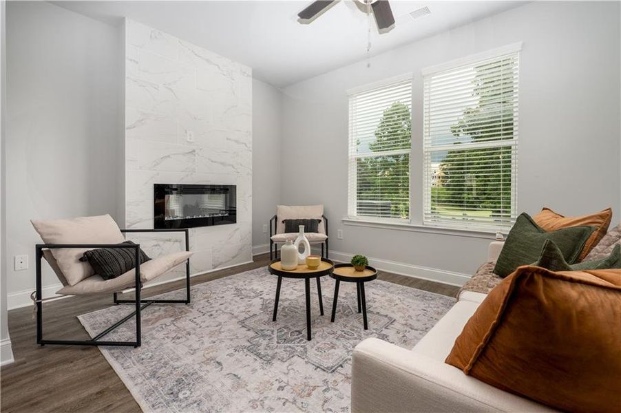 Furnished interior view inside a new home in , Homer (Image 9).