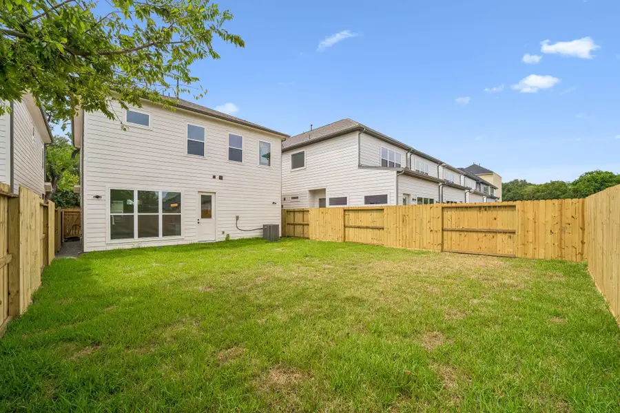 Not commonly seen for new construction, these units have an expansive back yard & fully fenced.