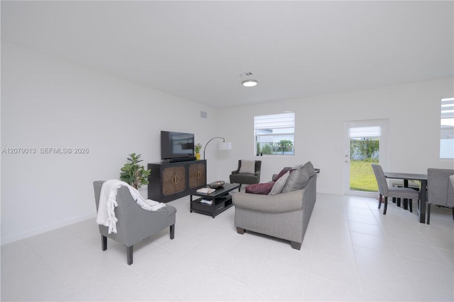 Furnished interior view inside a new home in , Miami (Image 40).