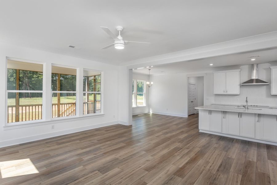 Spacious, unfurnished interior of a new home in Cedar Ridge, Angier (Image 17). Spacious, unfurnished interior of a new home in Cedar Ridge, Angier (Image 17).