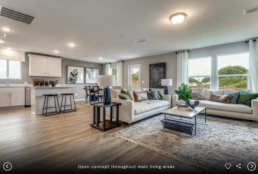 Photo of Centex model home with same floor plan, not of actual home listed.