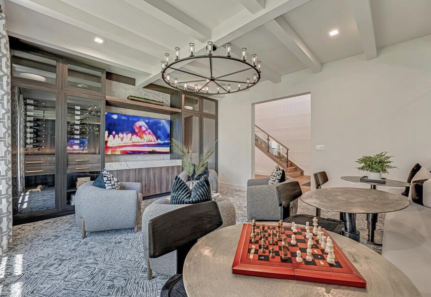 Furnished interior view inside a new home in Apex at Avenir, Palm Beach Gardens (Image 20).