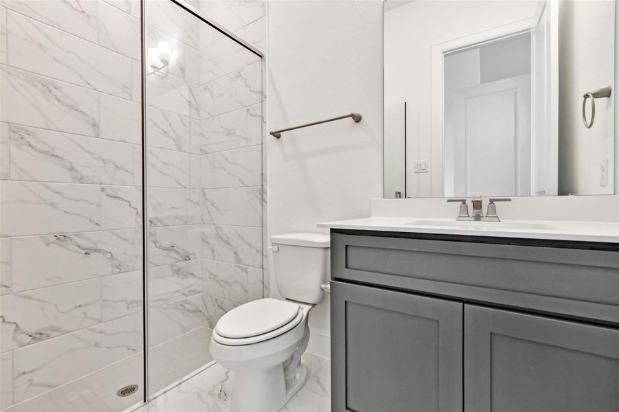 Furnished interior view inside a new home in , Manvel (Image 13).