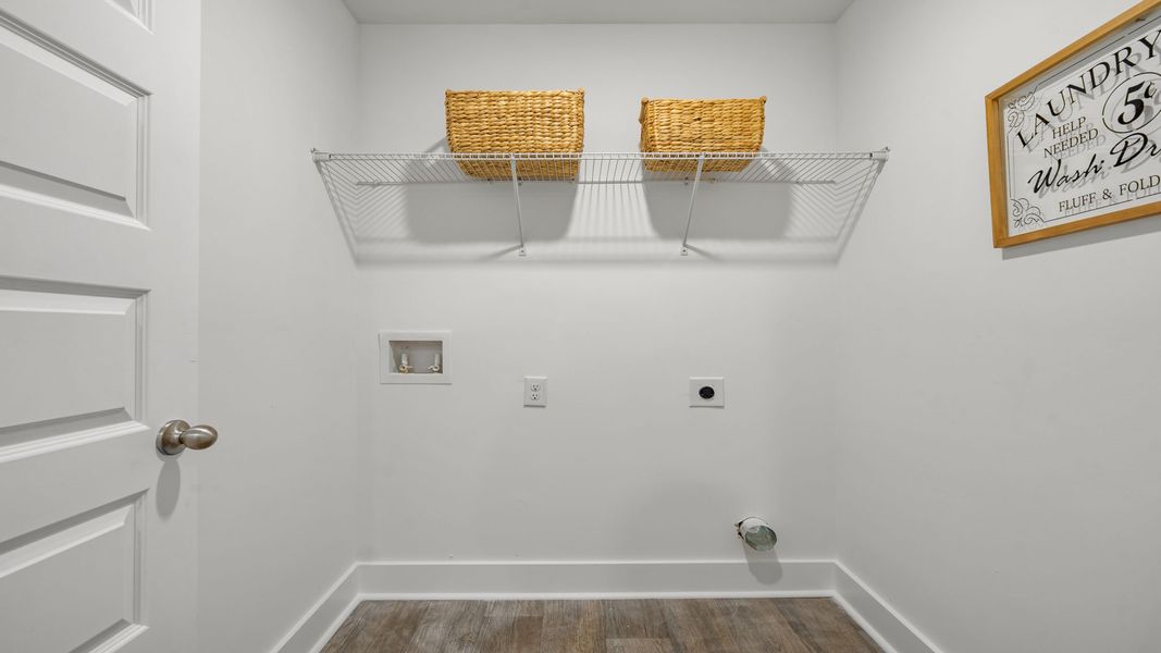 Representative unfurnished interior of a home built from the Cabral by D.R. Horton in The Pines at New Hampstead, Savannah (Image 23).