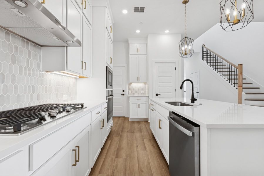 Furnished interior view inside a new home in Village on Cooper Lane 26', Austin (Image 17).