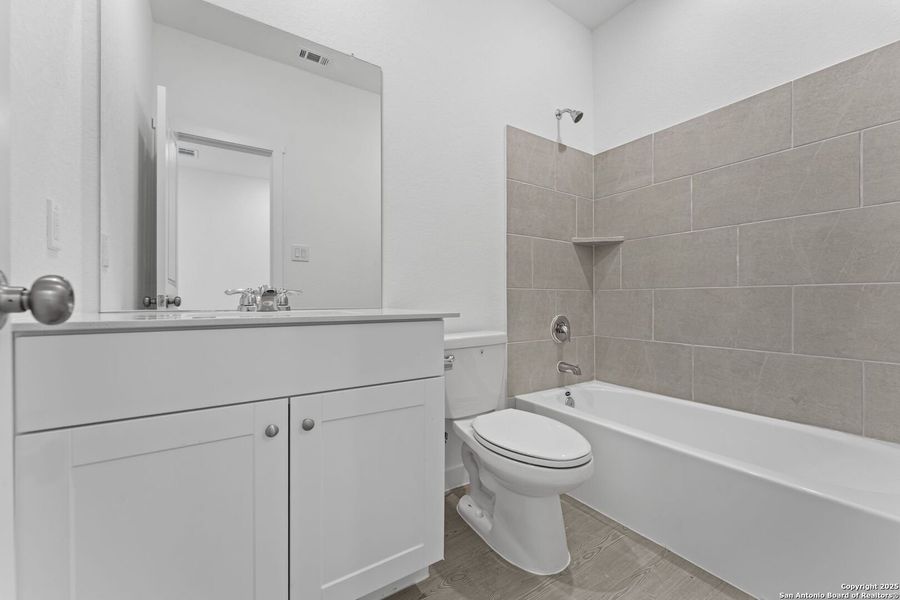 Furnished interior view inside a new home in Waterwheel: Coastline Collection, San Antonio (Image 4).