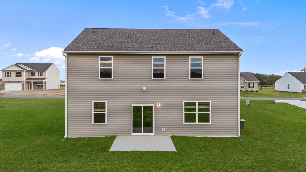 Exterior details and patio area of a home in Beaver Dam Crossing, Bailey (Image 18).