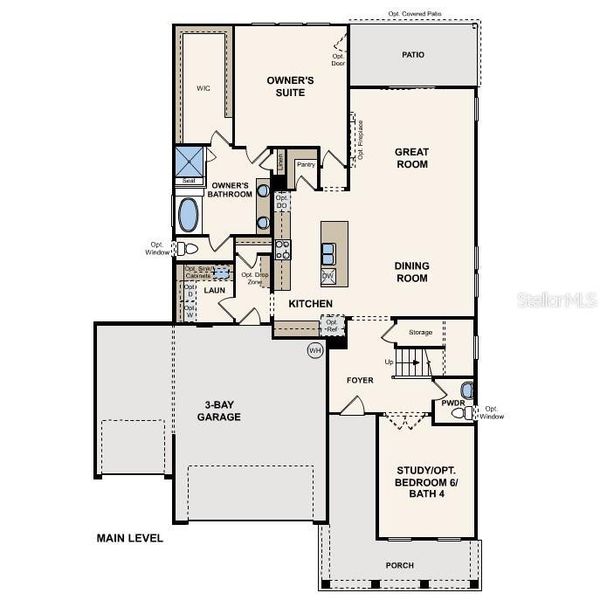 2D floor plan layout of this home in Reserve East, Flagler Beach, FL (Image 3). 2D floor plan layout of this home in Reserve East, Flagler Beach, FL (Image 3).