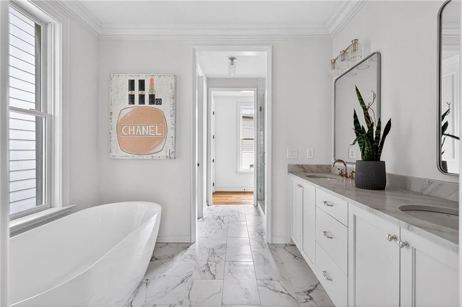 Furnished interior view inside a new home in Delmont, Atlanta (Image 40). Furnished interior view inside a new home in Delmont, Atlanta (Image 40).