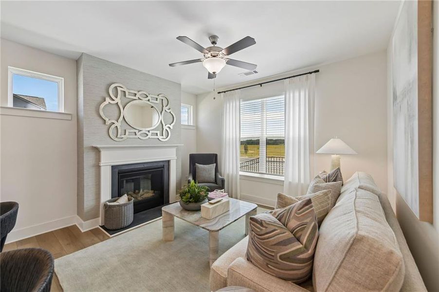 Furnished interior view inside a new home in Tribute, Hoschton (Image 11).