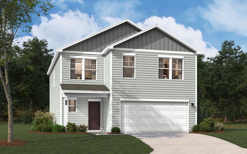 Representative exterior photo of a completed home built from the Frazier by Stanley Martin Homes in Essence at Bent Creek Village, Thomson, GA (Image 31). Representative exterior photo of a completed home built from the Frazier by Stanley Martin Homes in Essence at Bent Creek Village, Thomson, GA (Image 31).