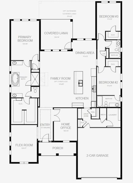 Image 4 representing the 2547F by Perry Homes in Southern Hills 65', Brooksville, FL.