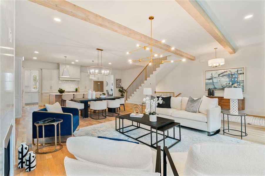 Furnished interior view inside a new home in Pendergrast Farm, Atlanta (Image 48).