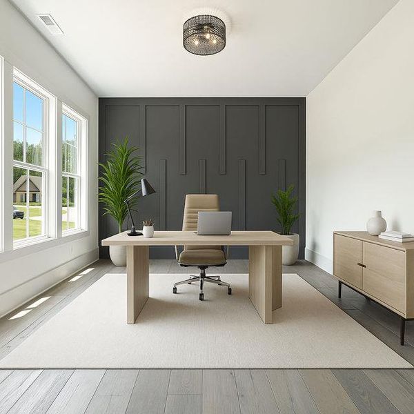 Furnished interior view inside a new home in , Oxford (Image 13).