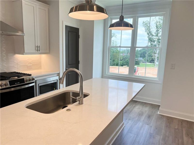 Furnished interior view inside a new home in Palisades Townhomes, Cumming (Image 14).