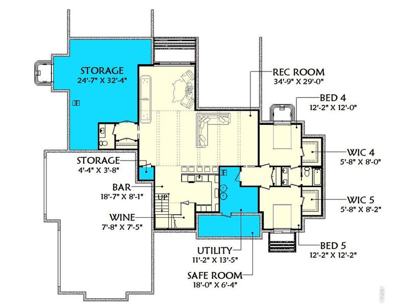2D floor plan layout of this home in , Greeley, CO (Image 4).