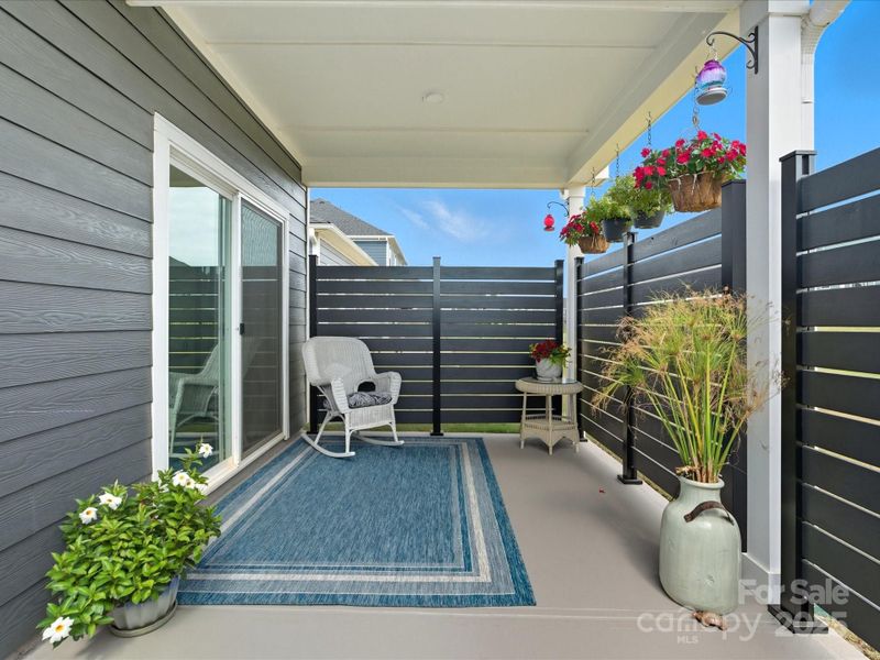 Fenced in Patio Area Fenced in Patio Area