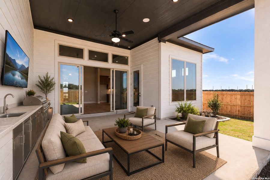 Exterior details and patio area of a home in Davis Ranch, San Antonio (Image 25). Exterior details and patio area of a home in Davis Ranch, San Antonio (Image 25).