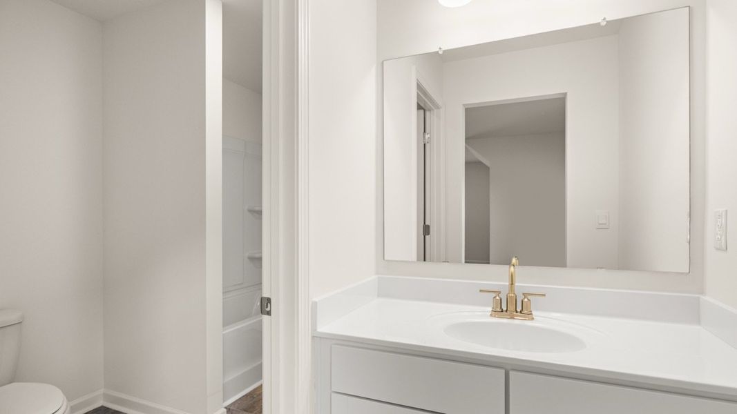 Furnished interior view inside a new home in Wildwood, Covington (Image 16). Furnished interior view inside a new home in Wildwood, Covington (Image 16).