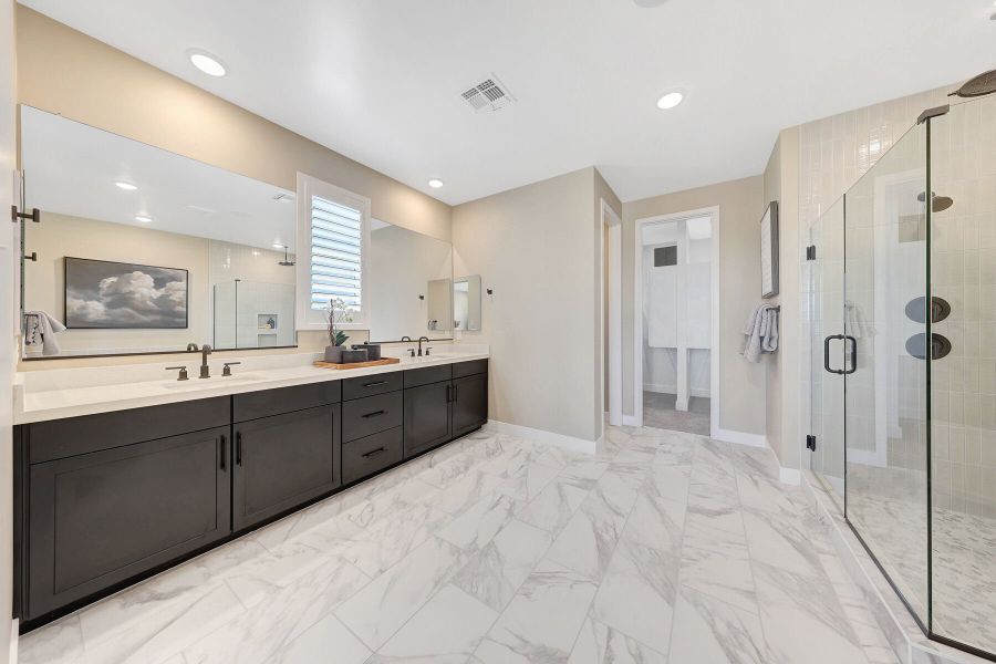 Representative furnished interior of a home built from the Mahogany by Mattamy Homes in Landmarke, Queen Creek (Image 41).
