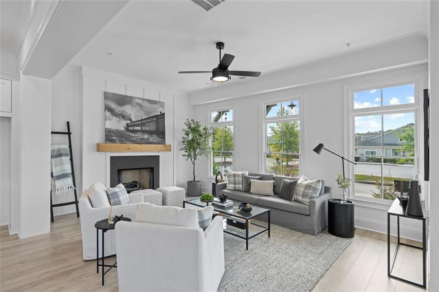 Furnished interior view inside a new home in Foxhall Residences, Douglasville GA, Douglasville (Image 6).