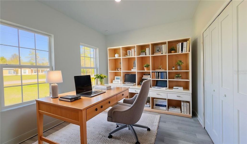 Furnished interior view inside a new home in , Ocala (Image 9).