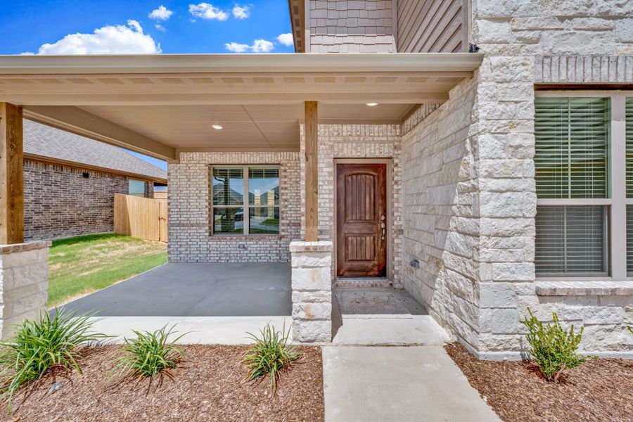 Exterior details and patio area of a home in Summerwood, Red Oak (Image 3). Exterior details and patio area of a home in Summerwood, Red Oak (Image 3).