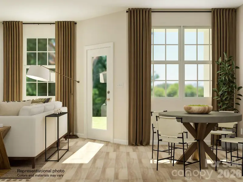 Furnished interior view inside a new home in Redhawk, Belmont (Image 4).