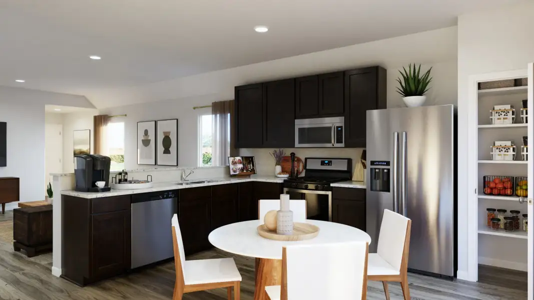 Representative furnished interior of a home built from the The Marigold by Legend Homes in Mackenzie Creek, Conroe (Image 6).
